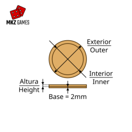 Round MDF adapters for round bases - scheme Round MDF adapters for round bases - scheme
