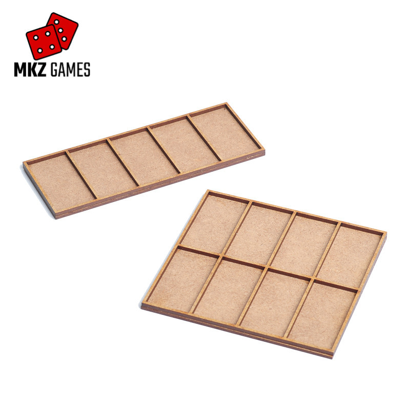 Bandejas de movimiento con huecos rectangulares regulares de MDF de 25x50mm