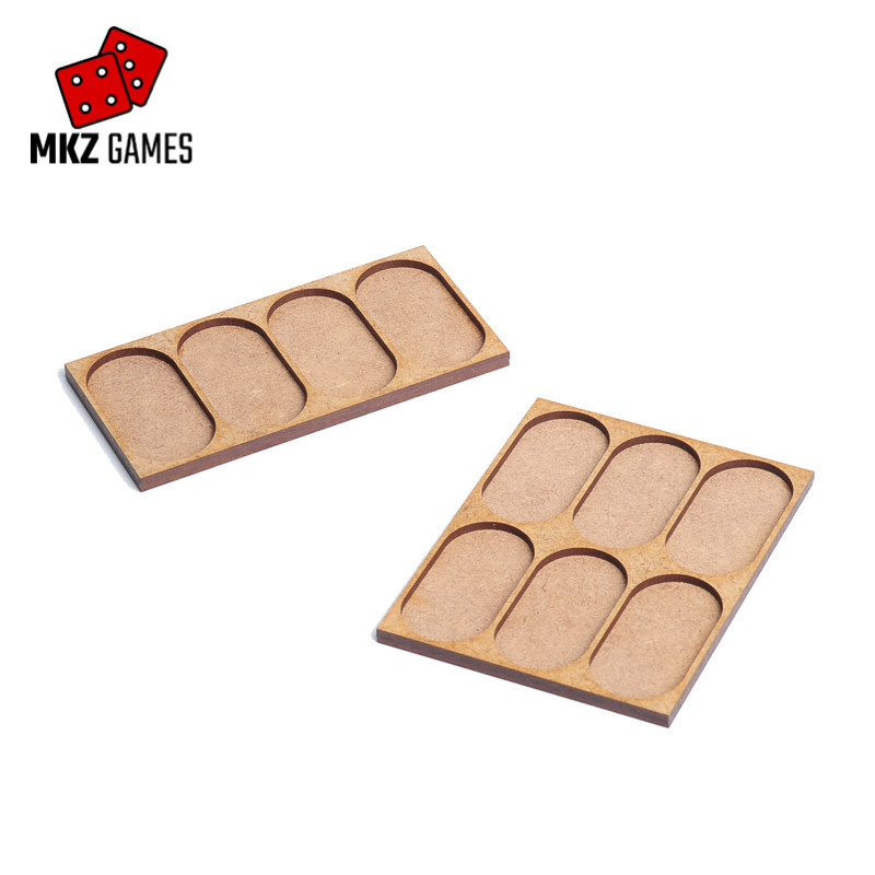 Bandejas de movimiento de MDF con huecos regulares en forma de píldora Bandejas de movimiento de MDF con huecos regulares en forma de píldora