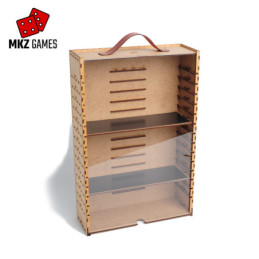 Carrying and display case L 8cm deep with acrylic door Carrying and display case L 8cm deep with acrylic door