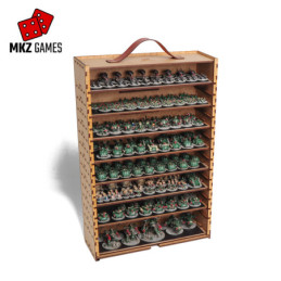 Carrying and display case L 8cm deep full of miniatures Carrying and display case L 8cm deep full of miniatures