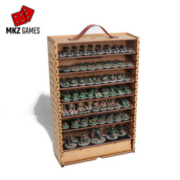 Carrying and display case L 8cm deep with organiser tray inside Carrying and display case L 8cm deep with organiser tray inside