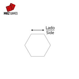 Hexagonal acrylic bases by side - scheme Hexagonal acrylic bases by side - scheme