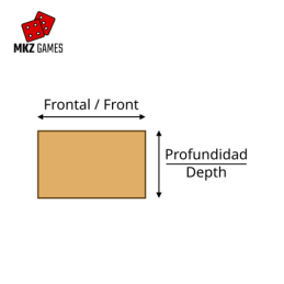 Peanas rectangulares de MDF - esquema