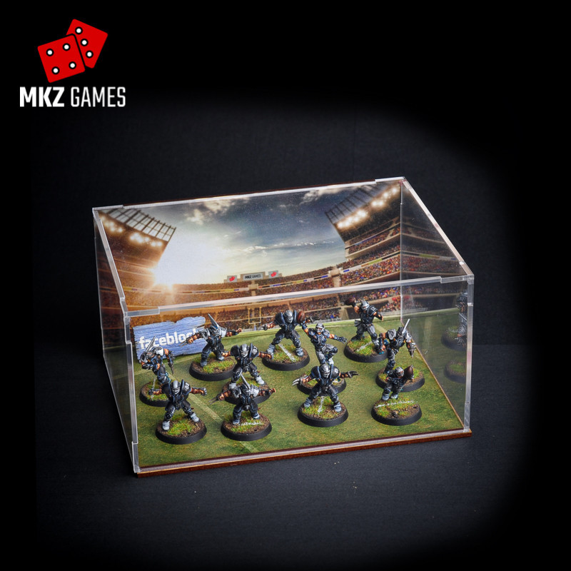 Urna de metacrilato edición Blood Bowl con equipo humano