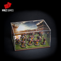 Urna de metacrilato edición Blood Bowl con equipo orco