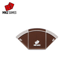 Plantilla de arco de tiro en acrílico humo y pintura blanca en una pulgada