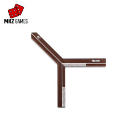 Plantilla de arco de visión en acrilico humo y pintura blanca de 45 grados