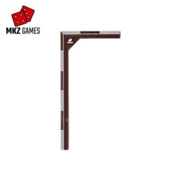 Plantilla de despliegue para DBA 2.2 en acrílico humo y pintura blanca - izquierda