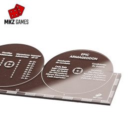 Plantilla para Epic Armageddon en acrílico humo y pintura blanca - detalle