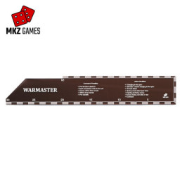 Plantilla para Warmaster en acrílico humo y pintura blanca en inglés