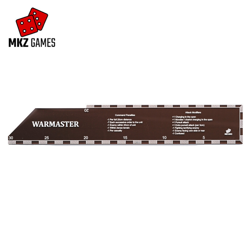 Plantilla para Warmaster en acrílico humo y pintura blanca en inglés