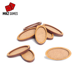 Adaptadores ovalados de MDF para peanas ovaladas