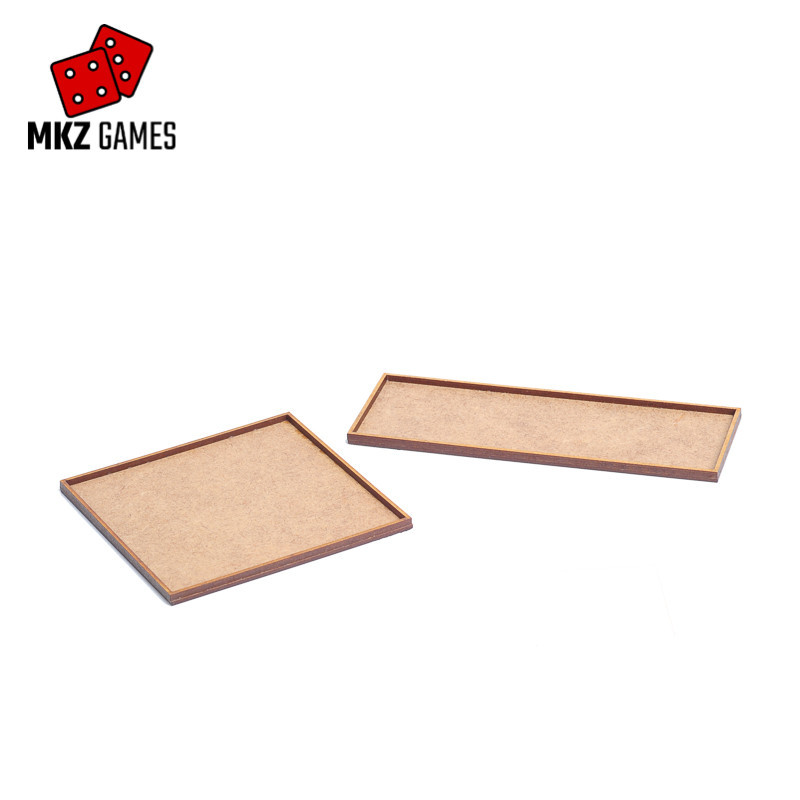 Bandejas de movimiento de MDF para peanas cuadradas de 50mm para Warhammer: The Old World