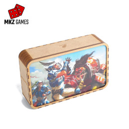 Estuche Blood Bowl para espumas Feldherr en posición vertical y portada