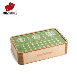 Estuche Blood Bowl para espumas Feldherr en posición horizontal y banquillo