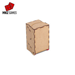 Torre de dados abatible pequeña cerrada