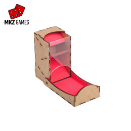 Torre de dados abatible pequeña abierta