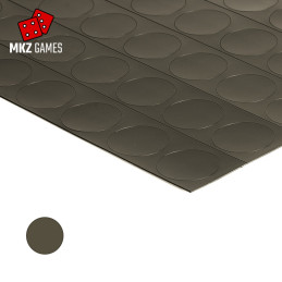 Lamina metálica adhesiva de 0.75mm precortada en redondos