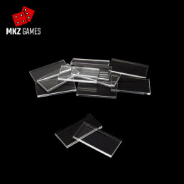 Peanas rectangulares de acrílico