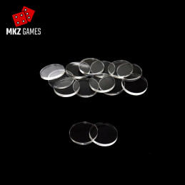 Peanas redondas de acrílico