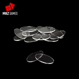 Peanas ovaladas de acrílico