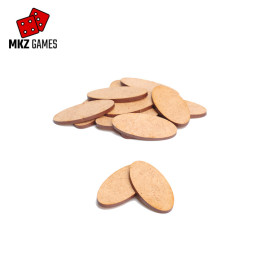 Peanas ovaladas de MDF