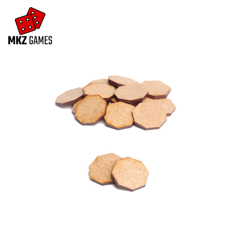 Peanas octogonales de MDF por altura