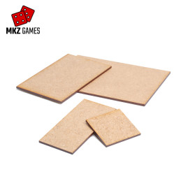 Peanas rectangulares de MDF para Kings of War