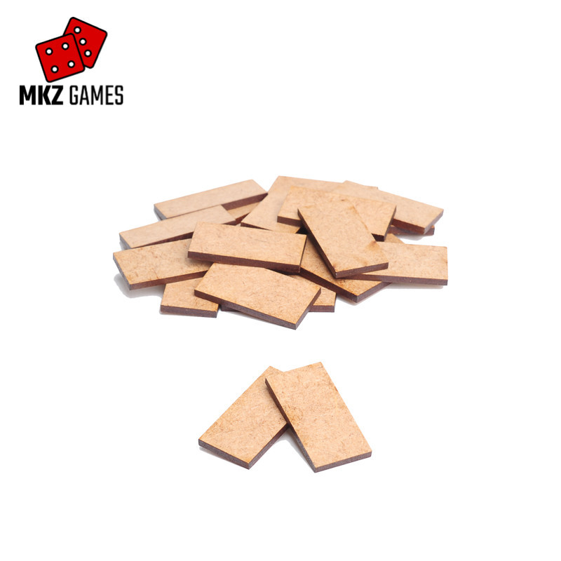 Peanas rectangulares de MDF para Warmaster