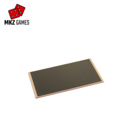 Balda de madera de 14cm de profundidad con lámina metálica