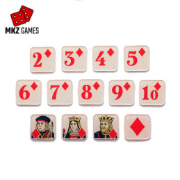 Baraja de tokens de metacrilato - diamantes