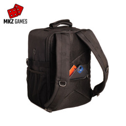 Mochila de transporte de miniaturas M cerrada vista posterior