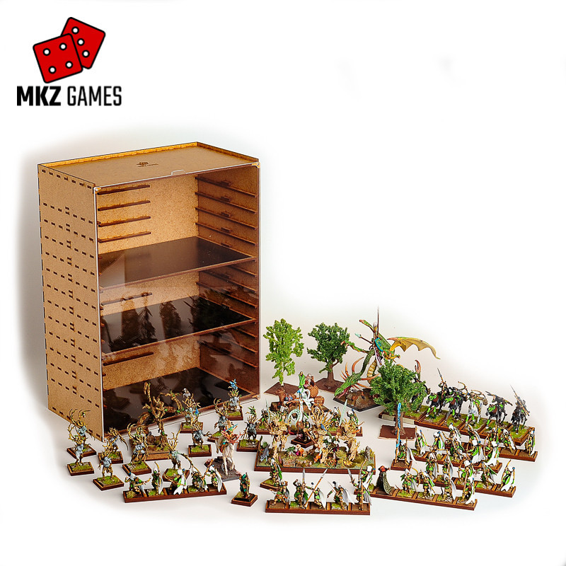 Inserto adicional para mochila de transporte de miniaturas M con las miniaturas desplegadas