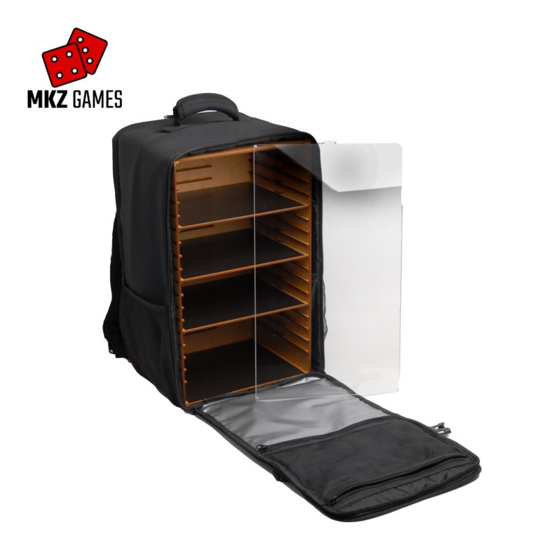 Mochila de transporte de miniaturas XL con puerta de metacrilato