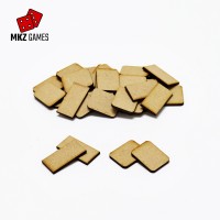 Rectangular MDF Wooden Bases - MKZ Games
