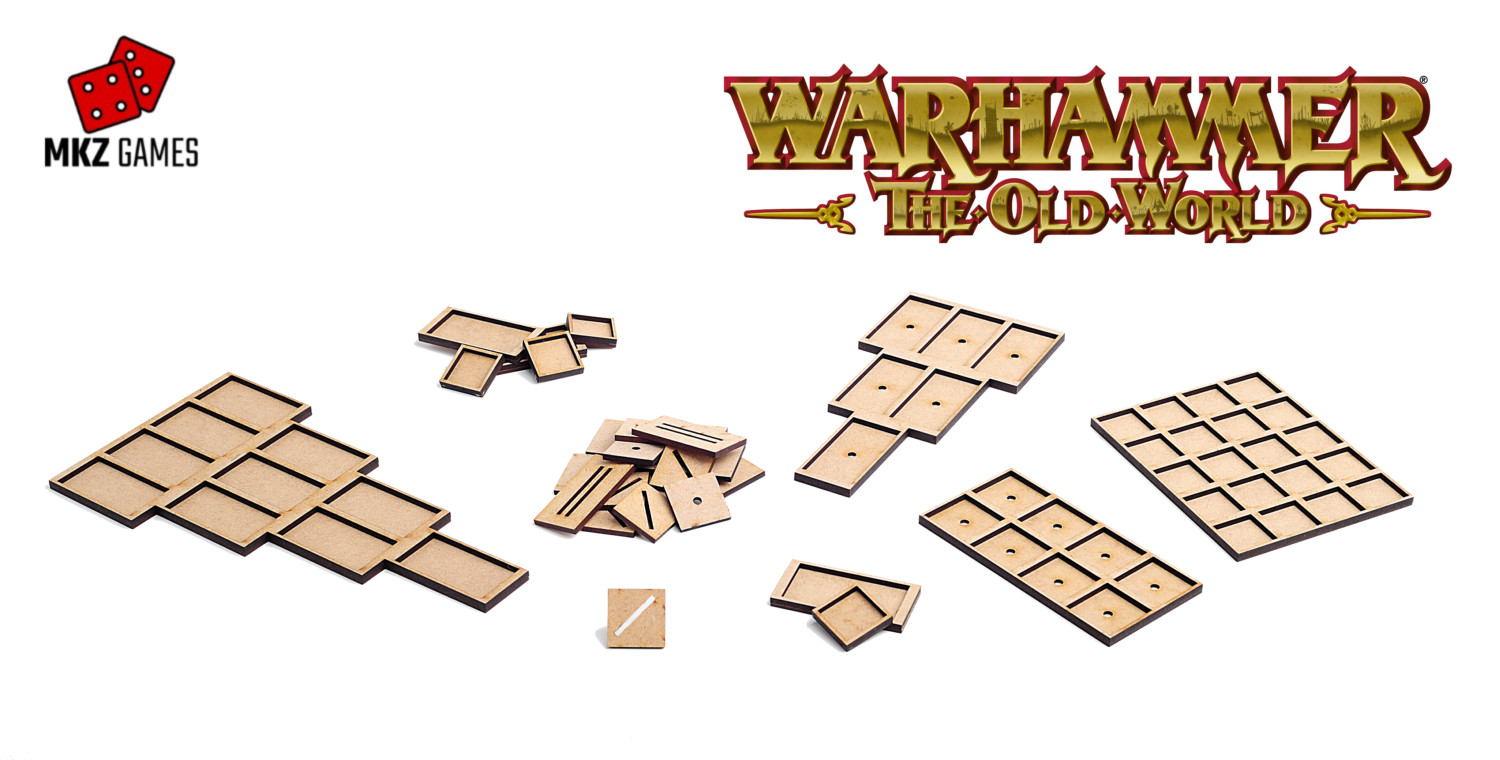 Peanas, bandejas de movimiento y adaptadores para Warhammer: The Old World